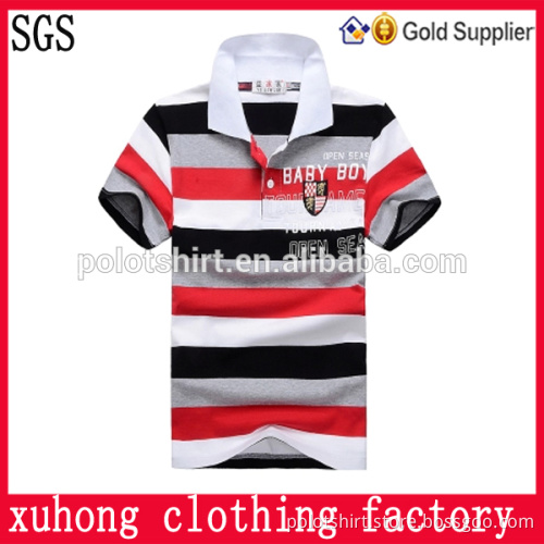 Customized color combination children polo t shirt